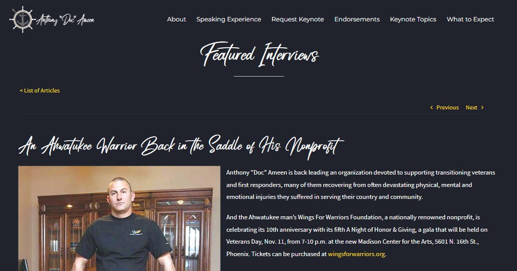 An Ahwatukee Warrior Back in the Saddle of His Nonprofit