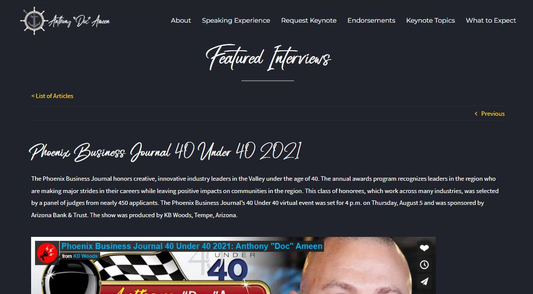 Phoenix Business Journal 40 Under 40 2021