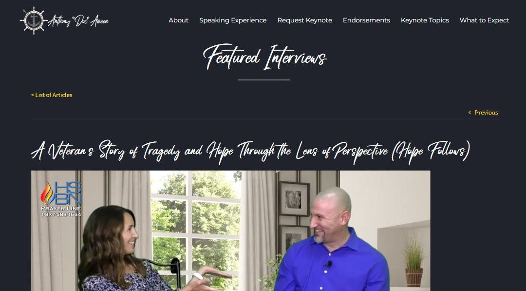 A Veteran’s Story of Tragedy and Hope Through the Lens of Perspective (Hope Follows)