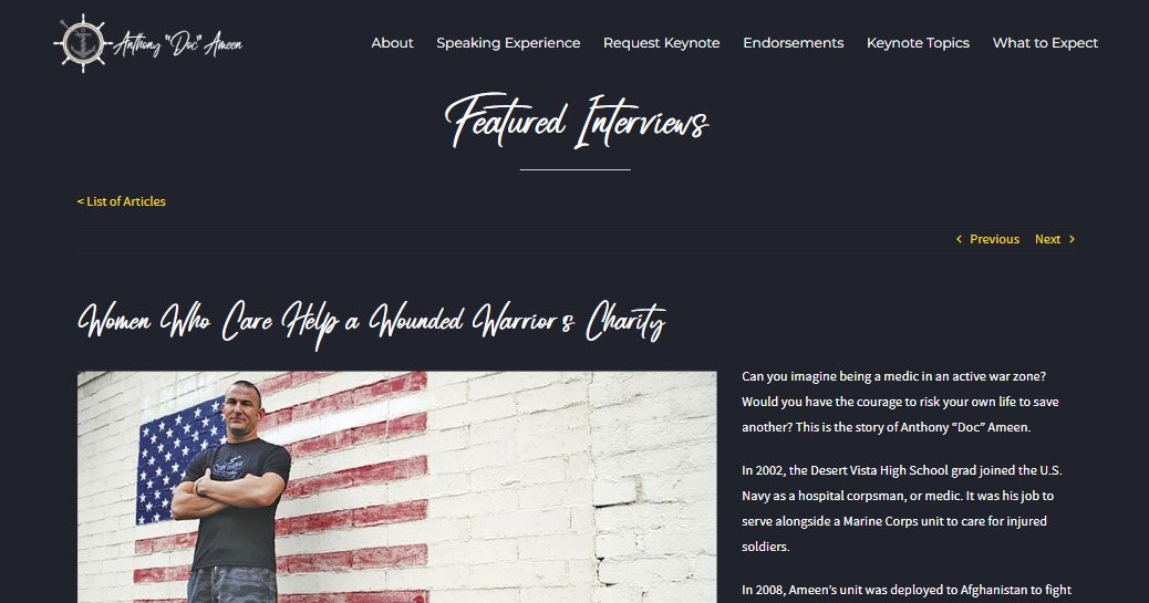 Women Who Care Help a Wounded Warrior’s Charity